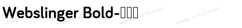 Webslinger Bold字体转换